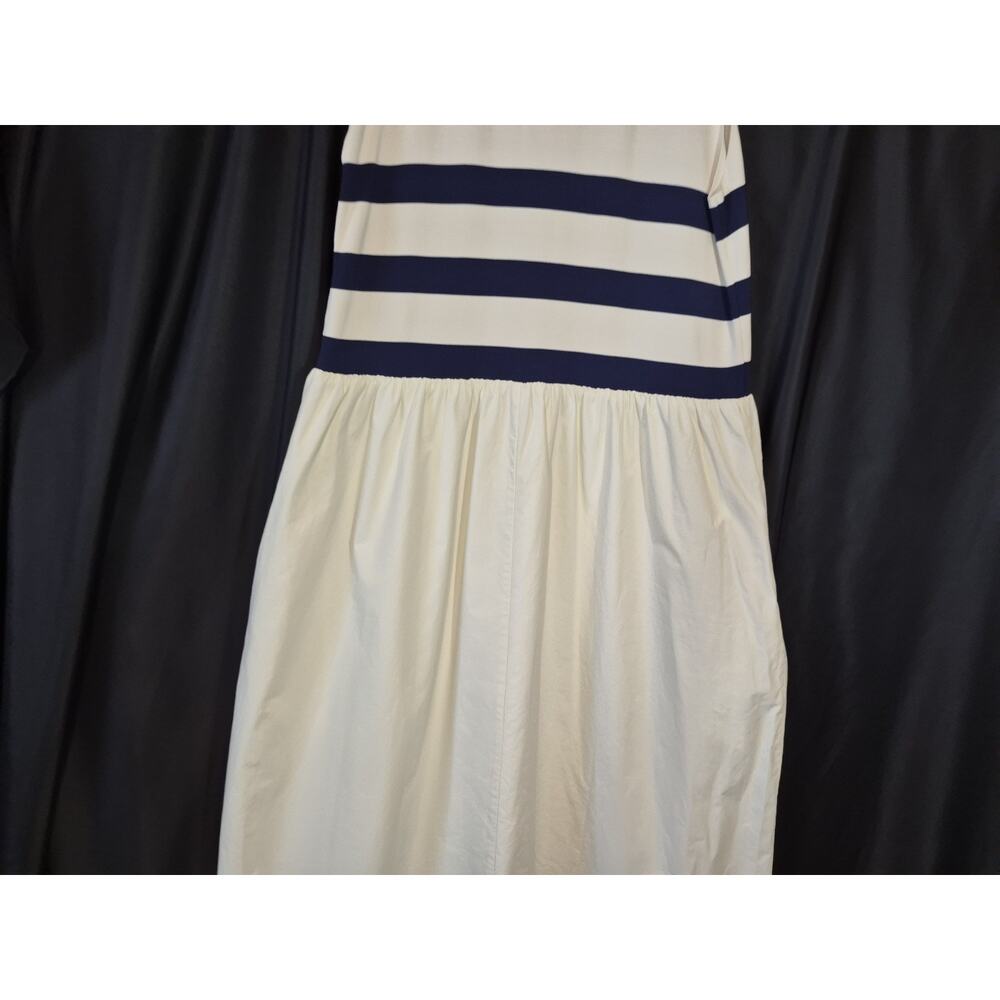 Tuckernuck Ivory Blue Stripe Marina Midi Dress XXL - Picture 10 of 13